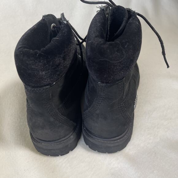Timberland Women's Size 8 Black Nubuck Leather Boots , EUC! - Picture 4 of 6